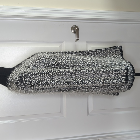 Metric NY Metallic Popcorn & Eyelash Knit Open Cardigan Size M - Picture 7 of 11